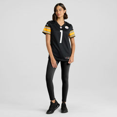 Number 1 Mom Pittsburgh Steelers Women's Game Jersey Black - Nike
