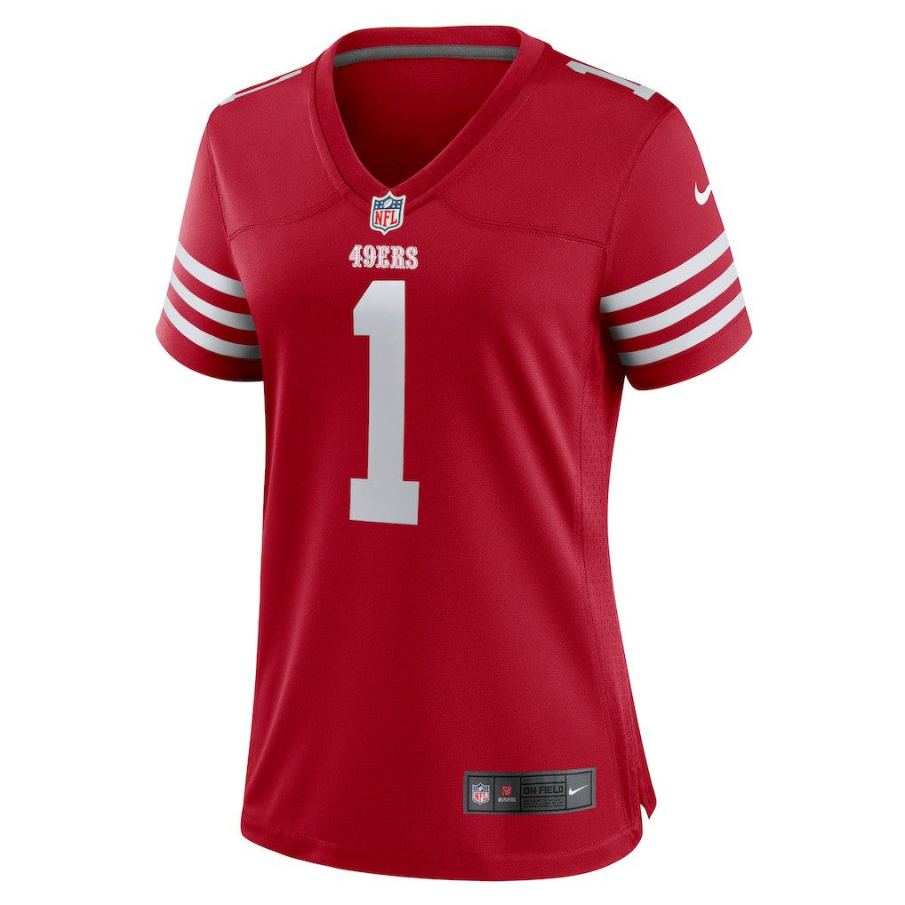 Number 1 Mom San Francisco 49ers Women's Game Jersey Scarlet - Nike