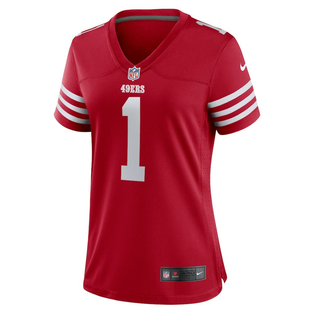 Number 1 Mom San Francisco 49ers Women's Game Jersey Scarlet - Nike