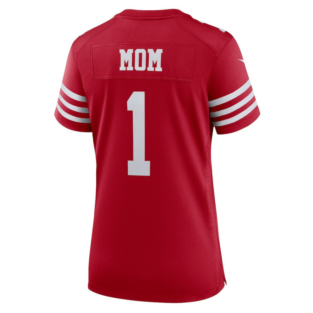 Number 1 Mom San Francisco 49ers Women's Game Jersey Scarlet - Nike