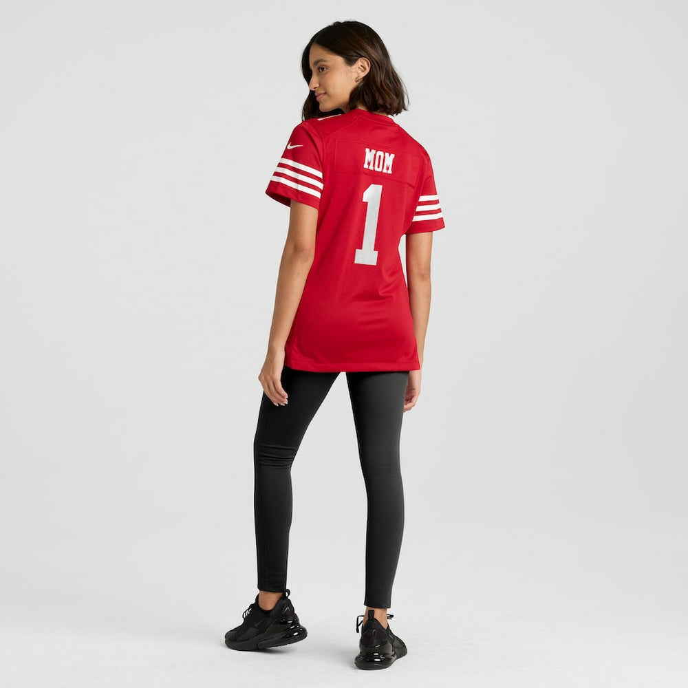 Number 1 Mom San Francisco 49ers Women's Game Jersey Scarlet - Nike