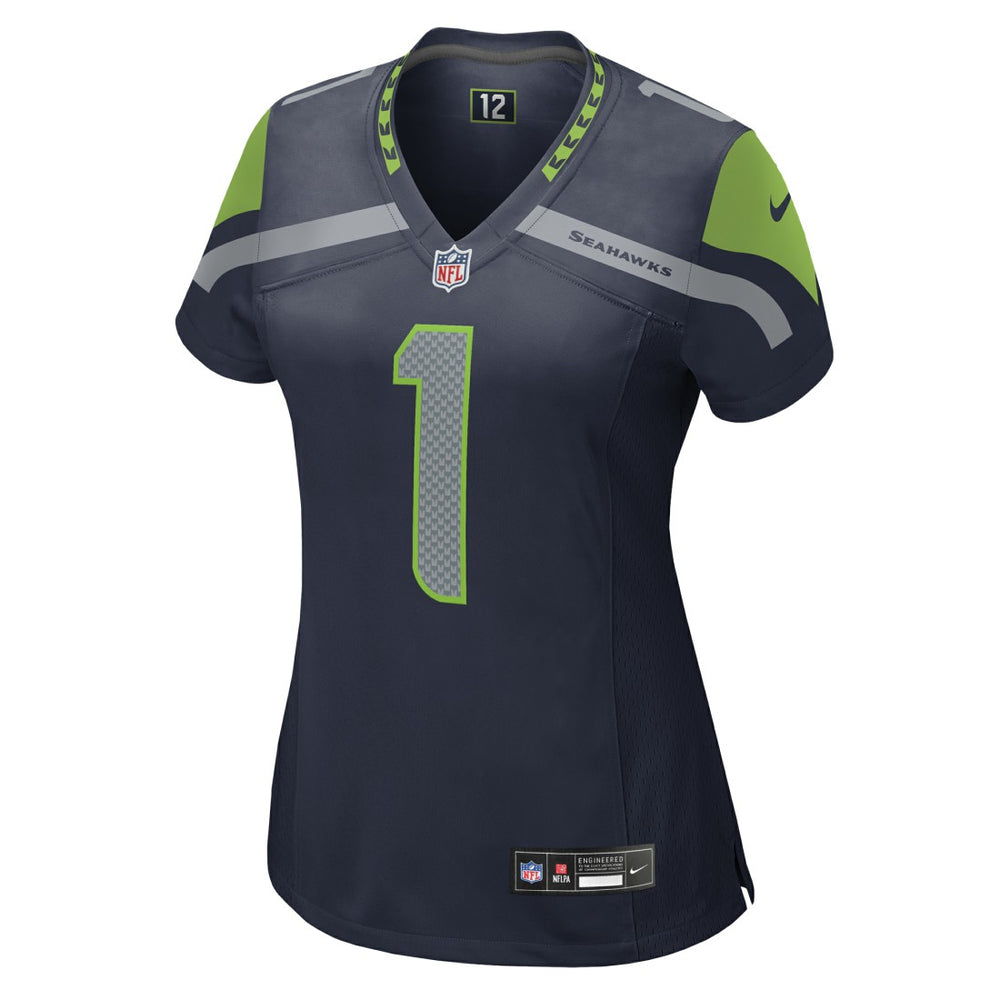 Number 1 Mom Seattle Seahawks Women's Game Jersey College Navy - Nike