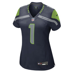 Number 1 Mom Seattle Seahawks Women's Game Jersey College Navy - Nike