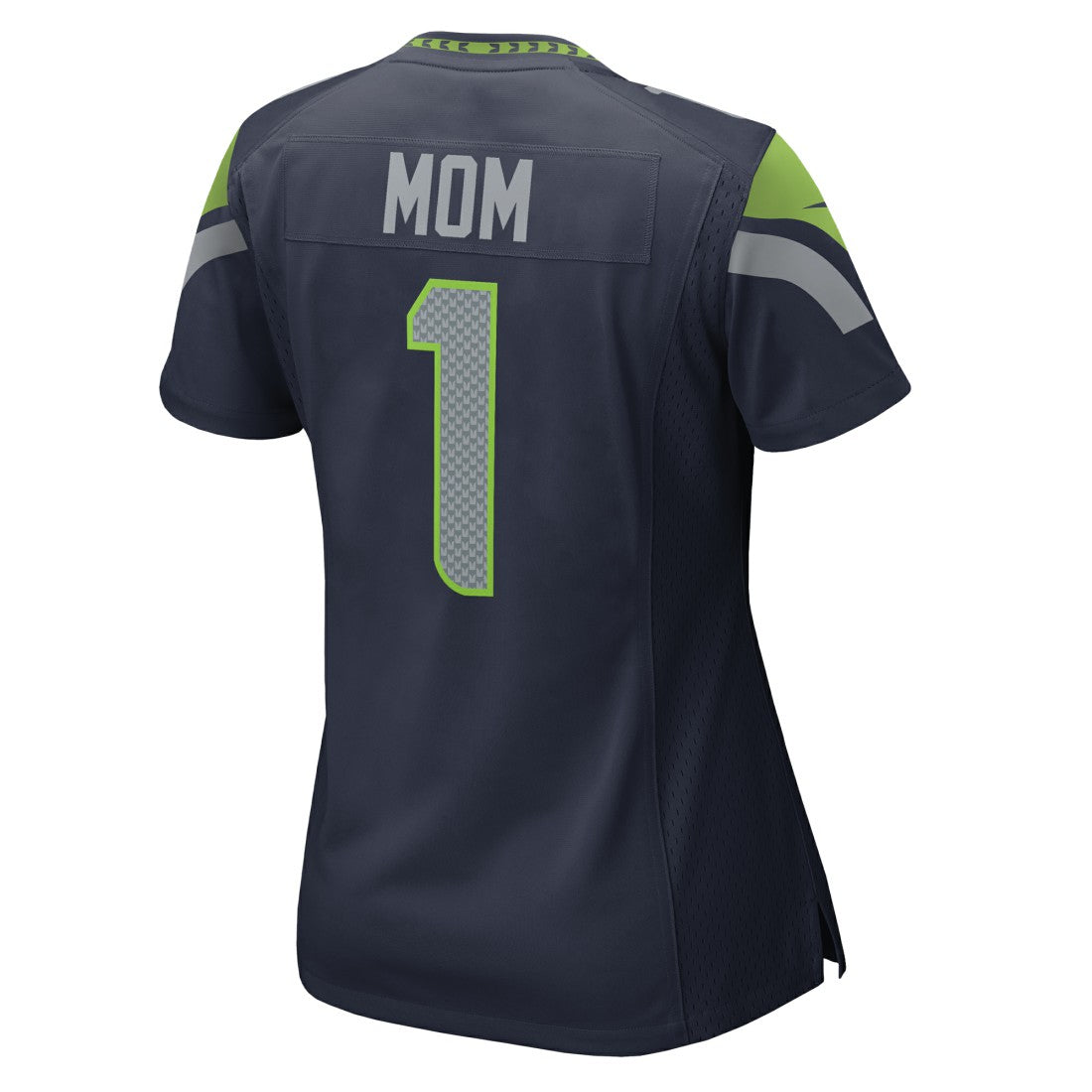 Number 1 Mom Seattle Seahawks Women's Game Jersey College Navy - Nike