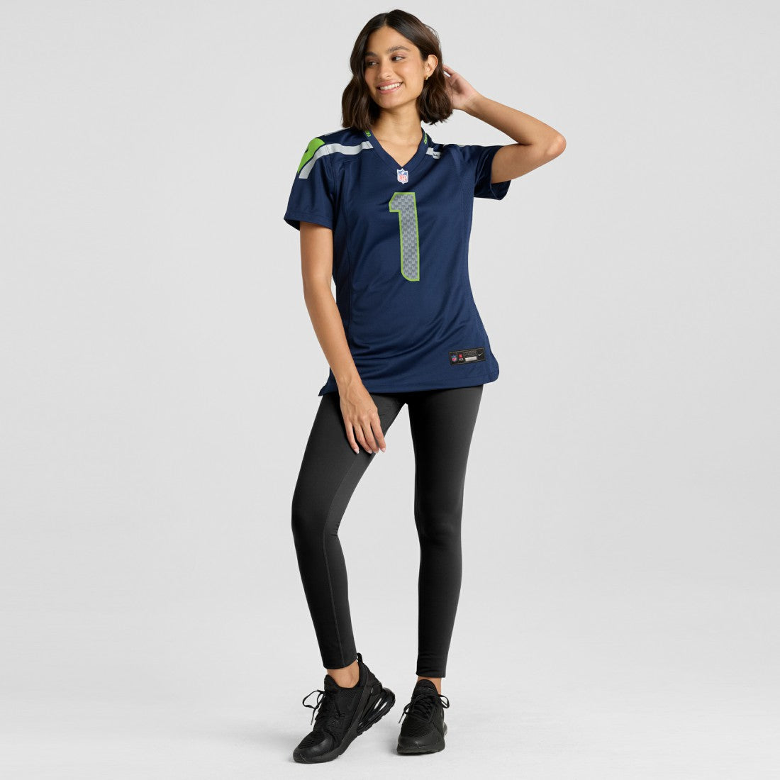Number 1 Mom Seattle Seahawks Women's Game Jersey College Navy - Nike