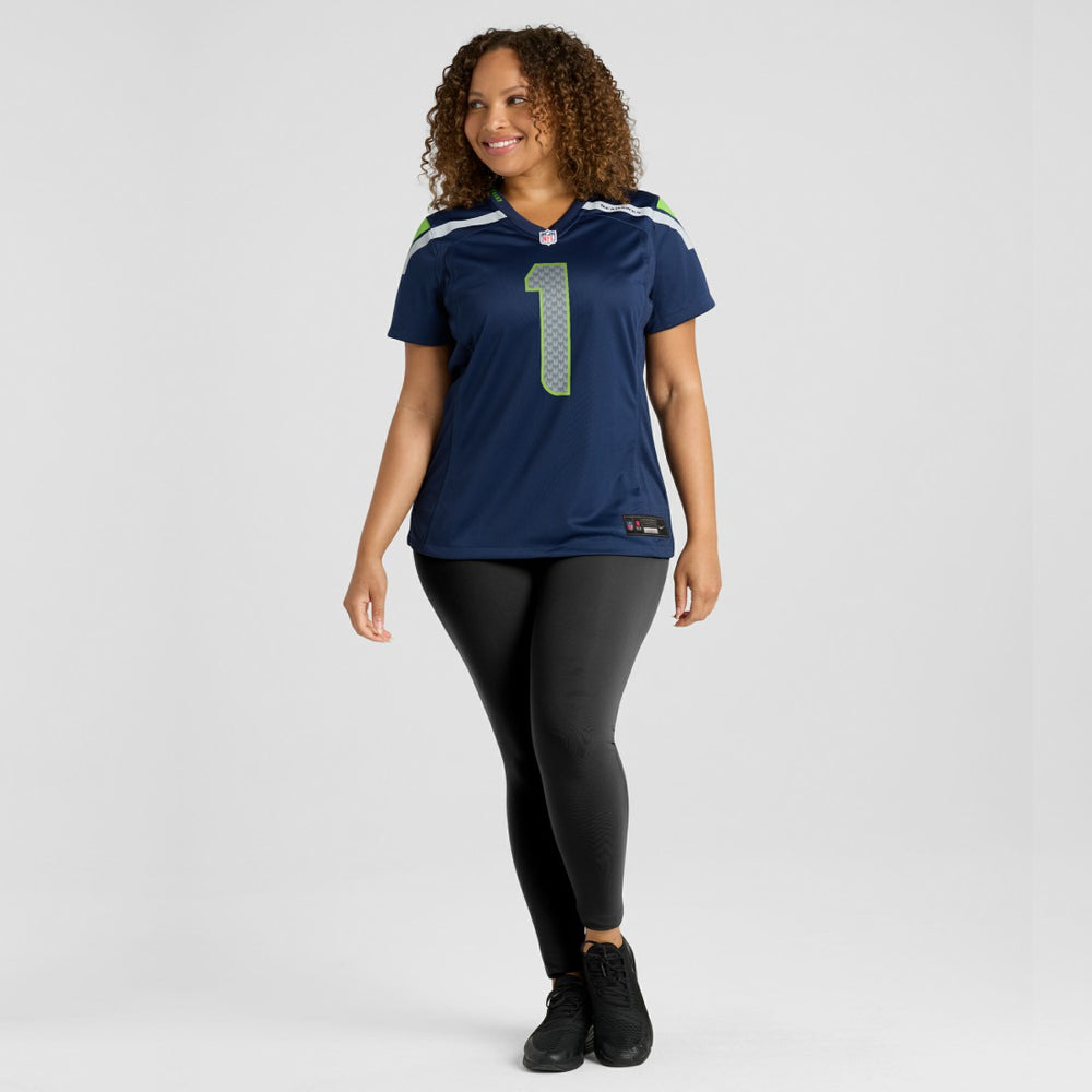 Number 1 Mom Seattle Seahawks Women's Game Jersey College Navy - Nike