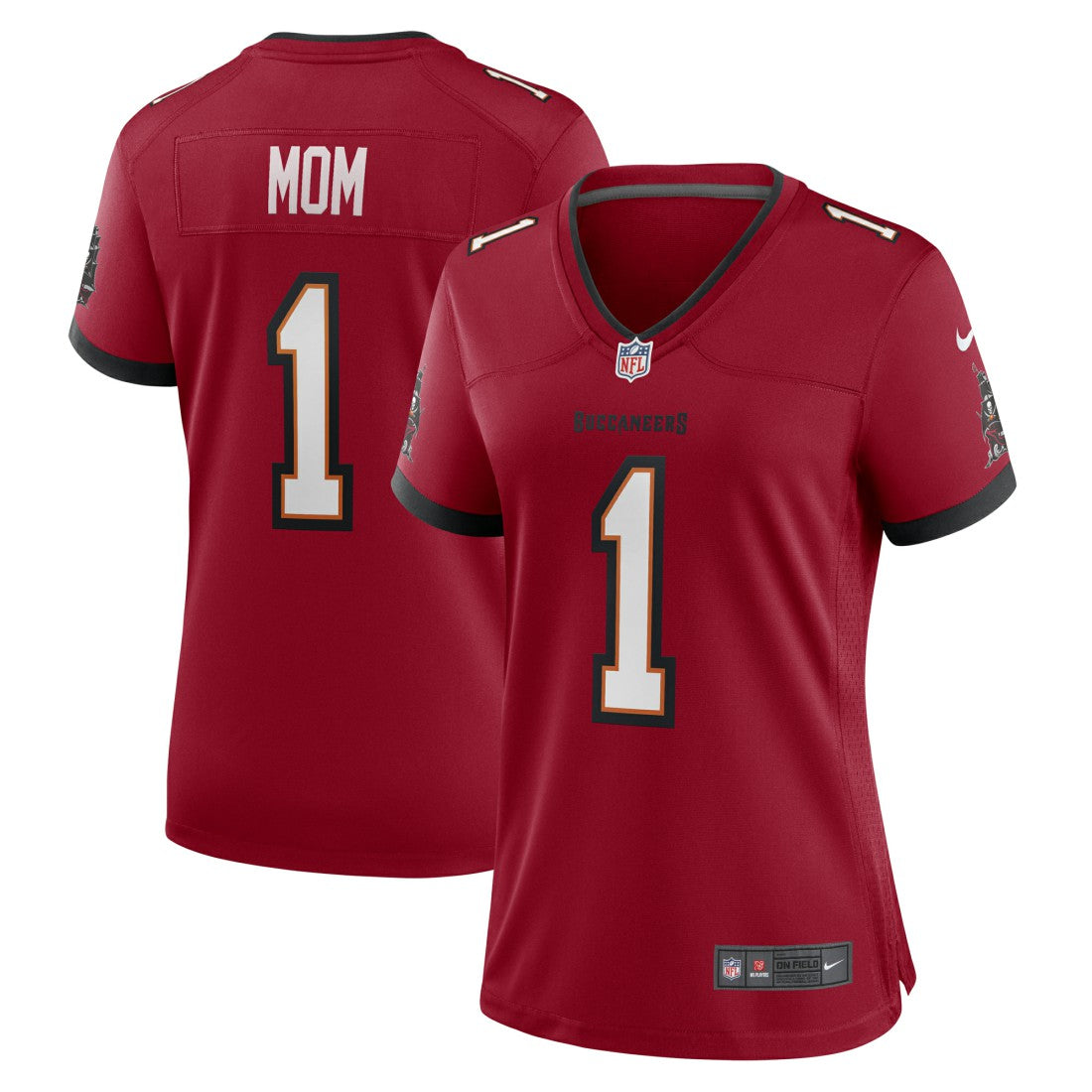 Number 1 Mom Tampa Bay Buccaneers Women's Game Jersey - Red | NFL Jerseys