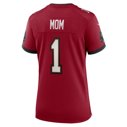Number 1 Mom Tampa Bay Buccaneers Women's Game Jersey - Red | NFL Jerseys
