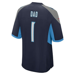Number 1 Dad Tennessee Titans Game Jersey Navy - Nike