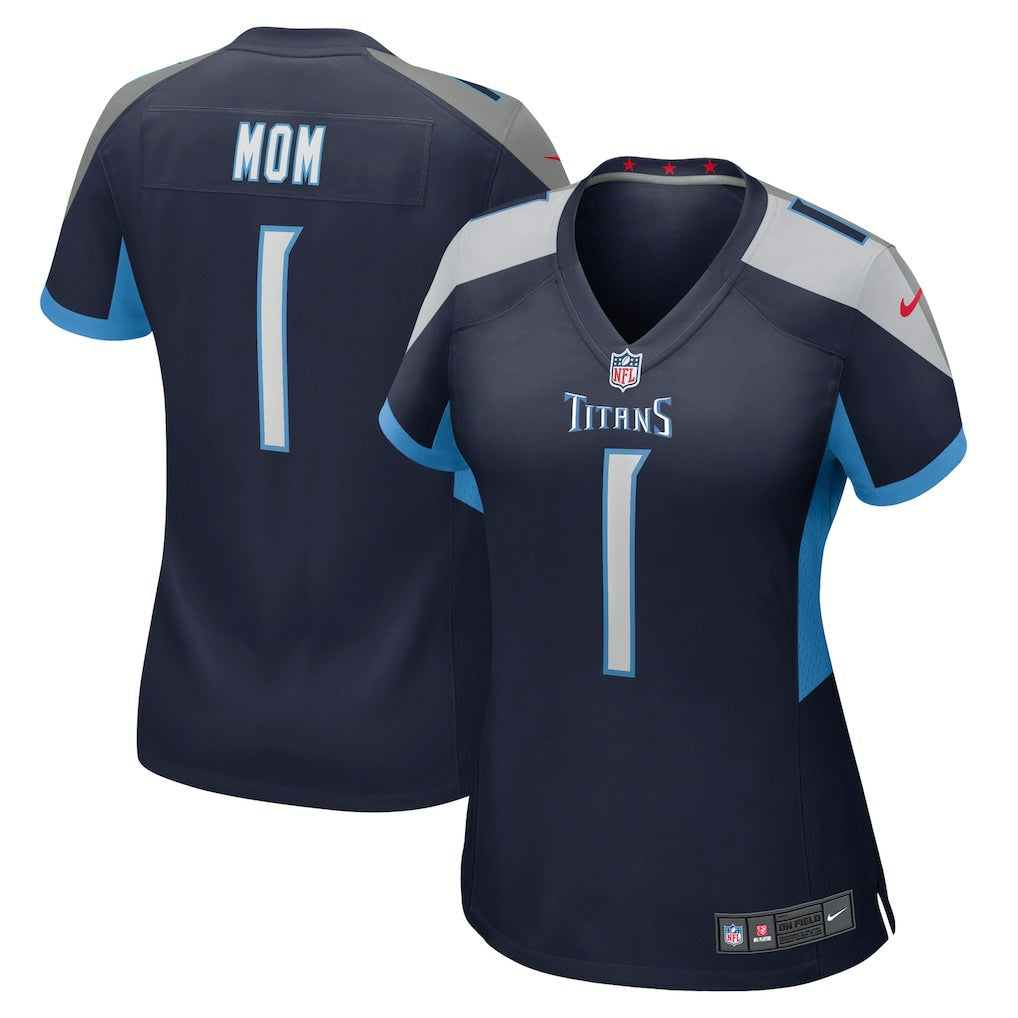 Number 1 Mom Tennessee Titans Women's Game Jersey Navy - Nike