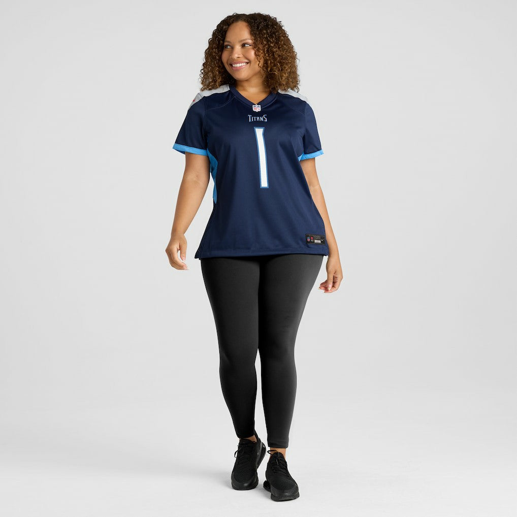 Number 1 Mom Tennessee Titans Women's Game Jersey Navy - Nike