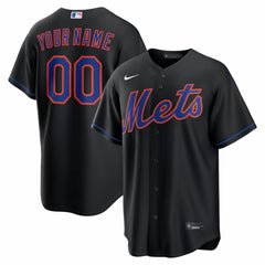 New York Mets Nike Alternate Replica Custom Jersey Near Me