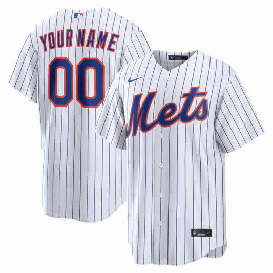 New York Mets Nike Home Replica Custom Jersey - White | MLB Jerseys