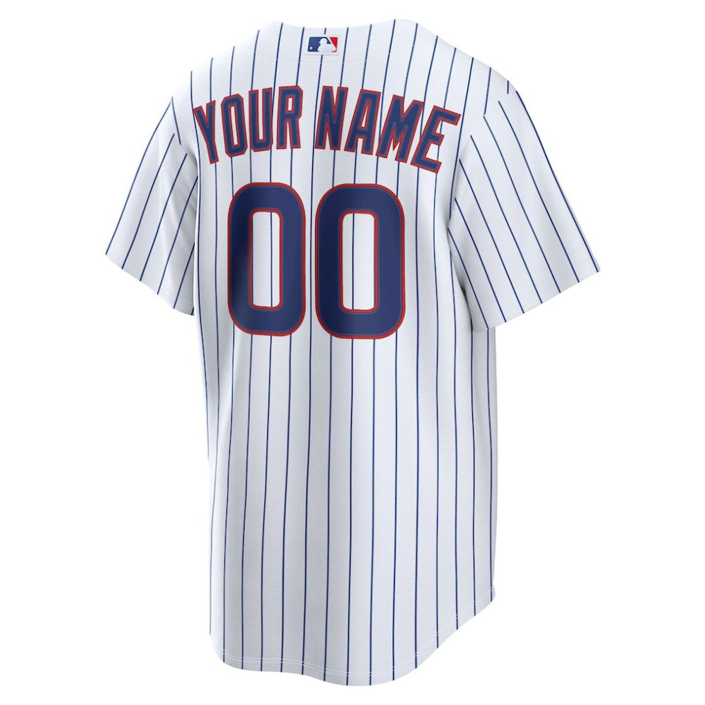 Chicago Cubs Nike Home Replica Custom Jersey Clearance