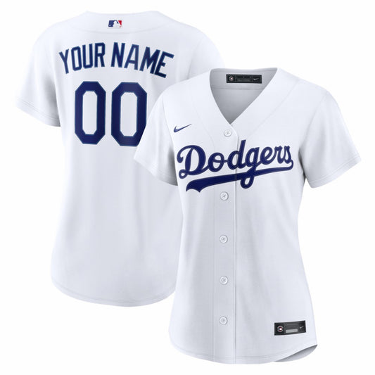Los Angeles Dodgers Nike Women's Home Replica Custom Jersey - White | MLB Jerseys