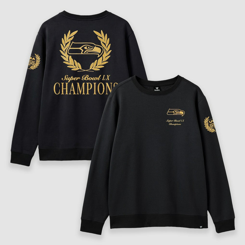 Seattle Seahawks Super Bowl LX Champions USA 250 NFL Gold Standard Fleece Sweatshirt Black - Fanatics