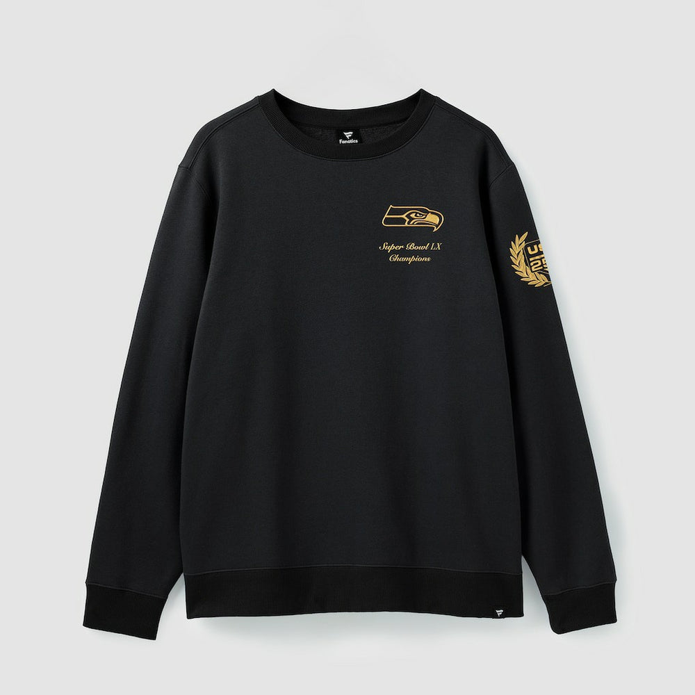 Seattle Seahawks Super Bowl LX Champions USA 250 NFL Gold Standard Fleece Sweatshirt Black - Fanatics
