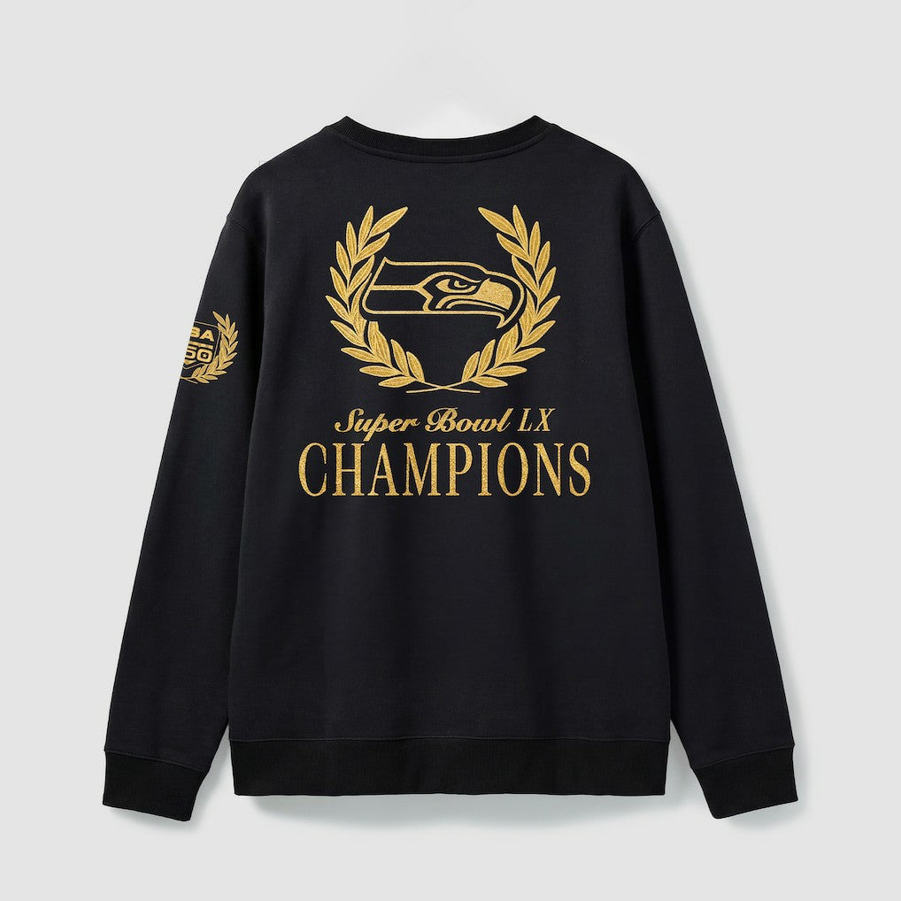 Seattle Seahawks Super Bowl LX Champions USA 250 NFL Gold Standard Fleece Sweatshirt Black - Fanatics