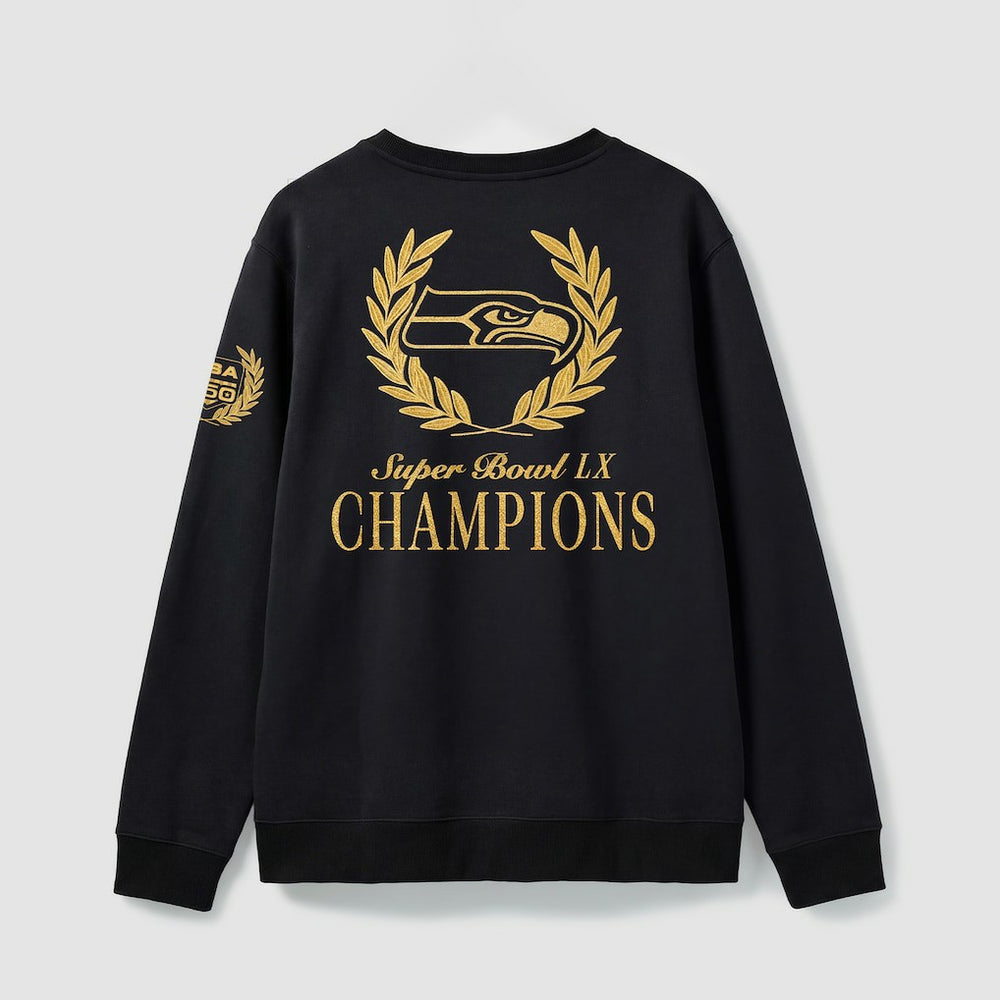 Seattle Seahawks Super Bowl LX Champions USA 250 NFL Gold Standard Fleece Sweatshirt Black - Fanatics