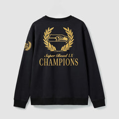 Seattle Seahawks Super Bowl LX Champions USA 250 NFL Gold Standard Fleece Sweatshirt Black - Fanatics