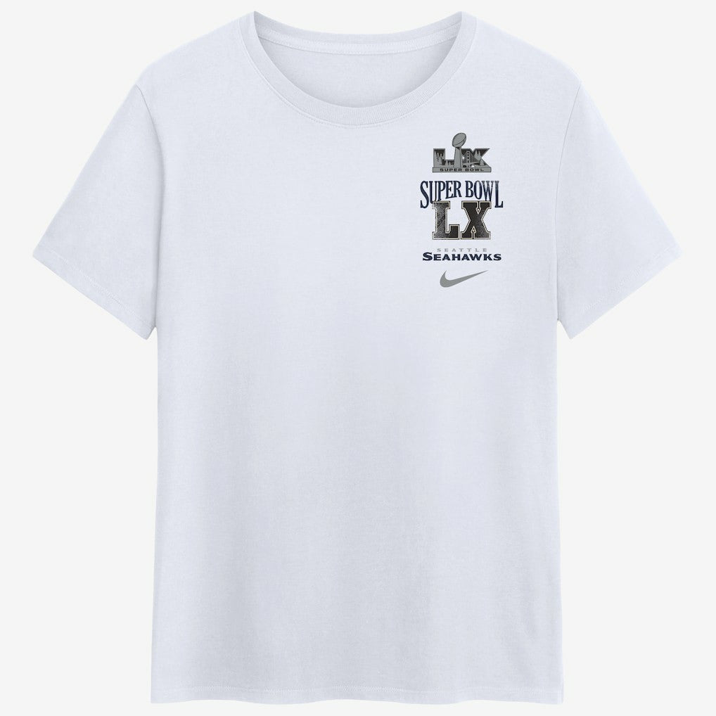 Seattle Seahawks Women's Super Bowl LX Champions Long Ball T-Shirt White - Nike
