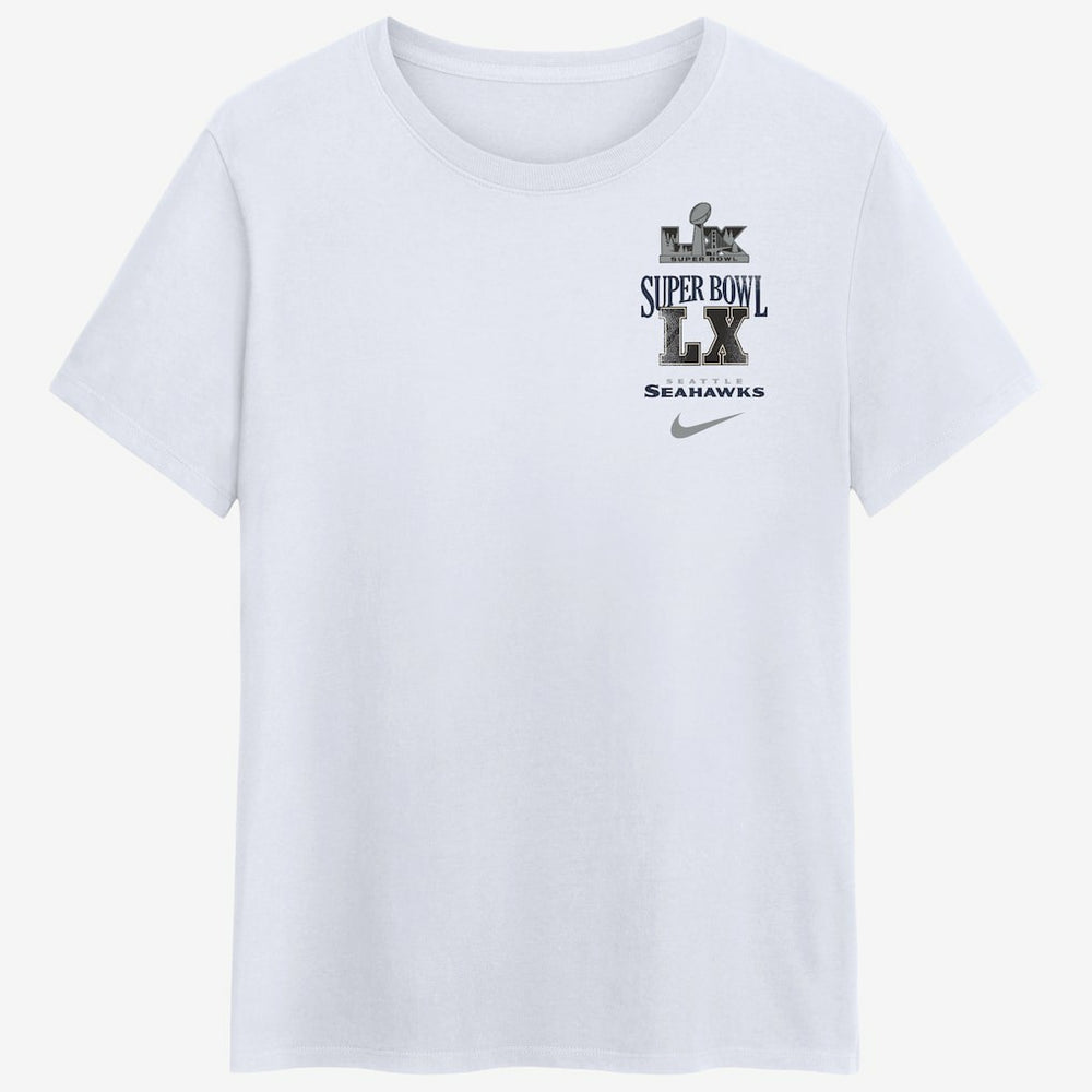 Seattle Seahawks Women's Super Bowl LX Champions Long Ball T-Shirt White - Nike