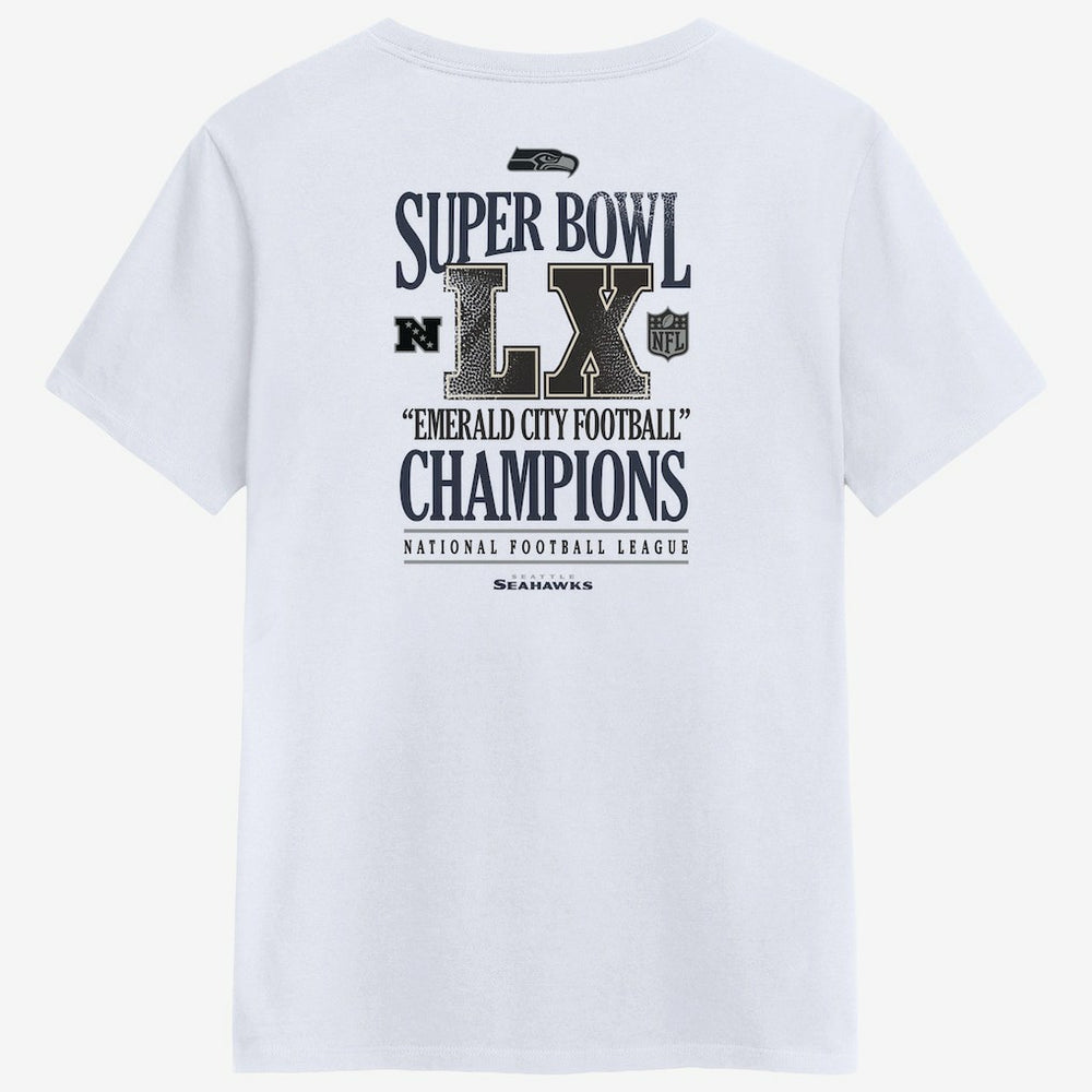 Seattle Seahawks Women's Super Bowl LX Champions Long Ball T-Shirt White - Nike