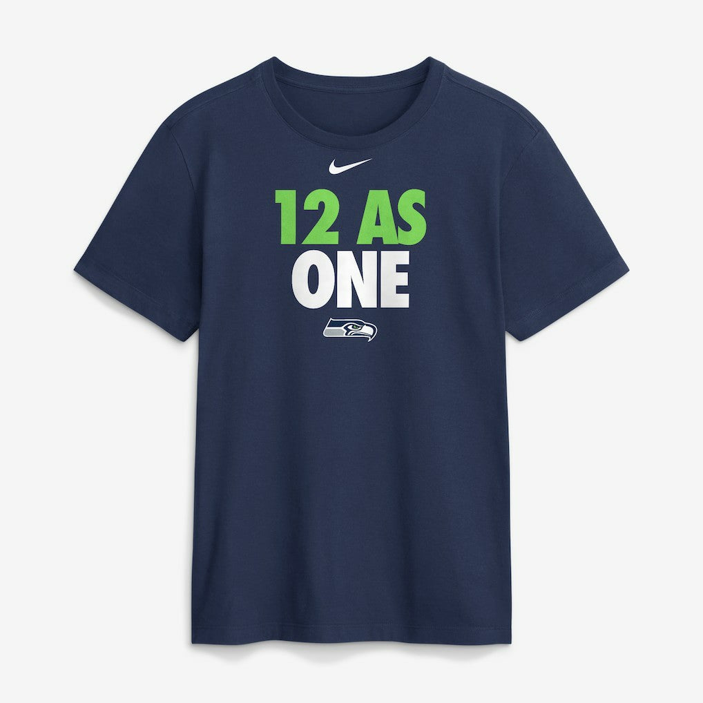 Seattle Seahawks 12 As One T-Shirt Navy - Nike