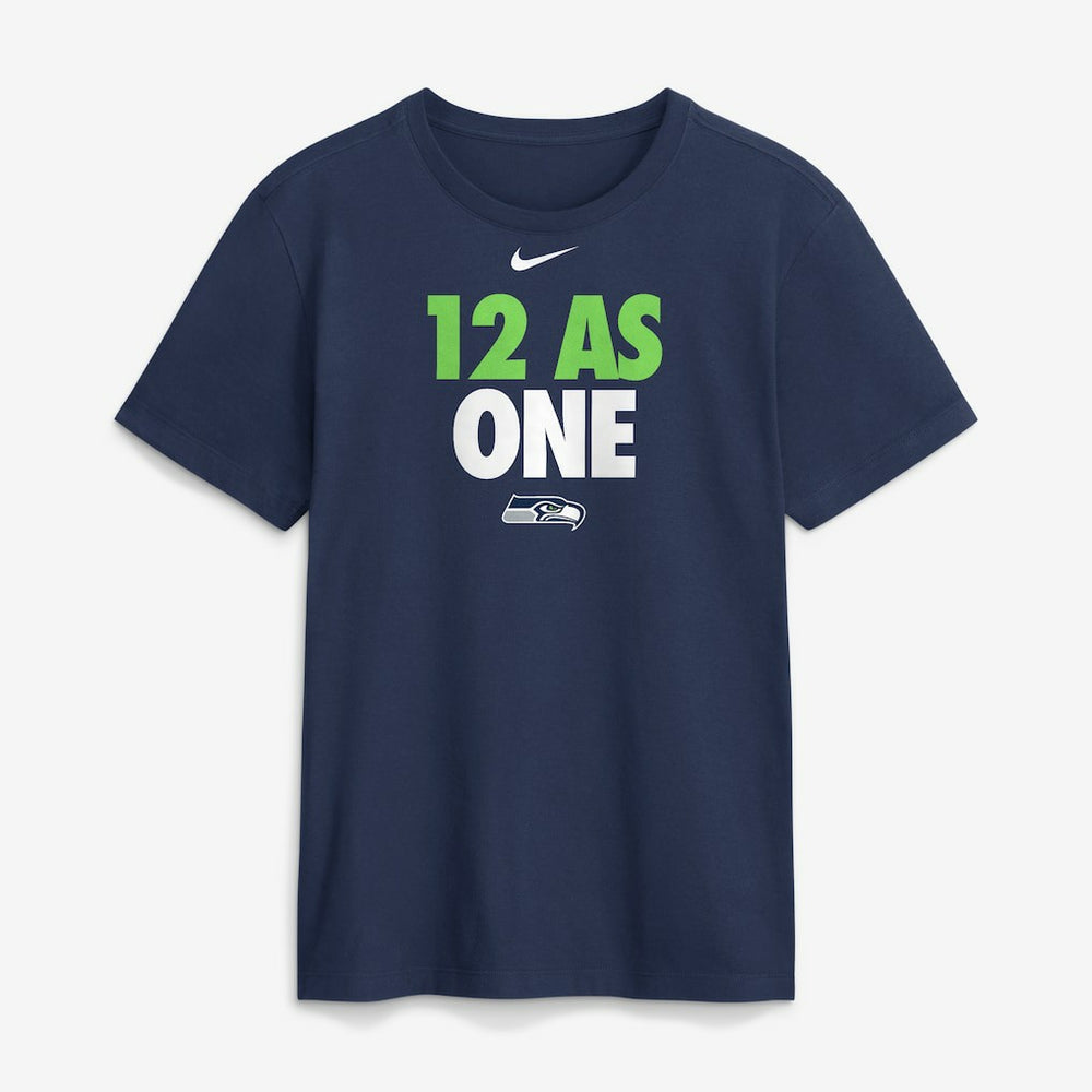 Seattle Seahawks 12 As One T-Shirt Navy - Nike