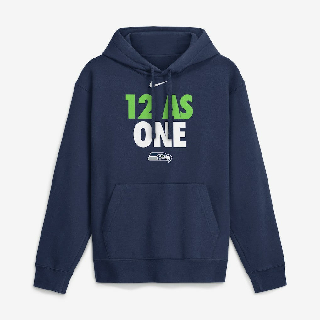 Seattle Seahawks 12 As One Hoodie Navy - Nike
