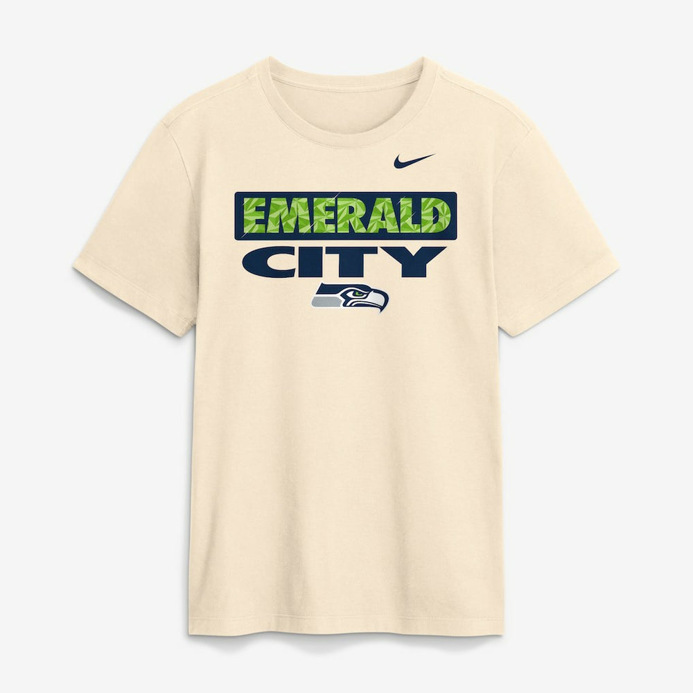 Seattle Seahawks Emerald City T-Shirt Natural - Nike