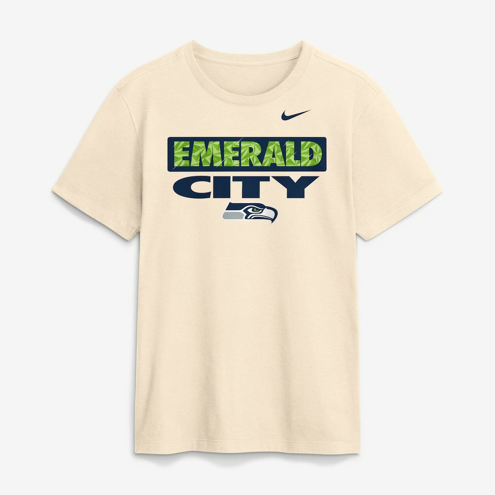 Seattle Seahawks Emerald City T-Shirt Natural - Nike