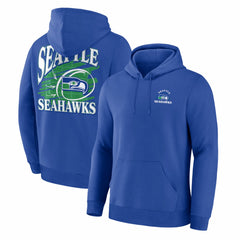 Seattle Seahawks Classic Scribble Legacy Fleece Hoodie Royal - Fanatics