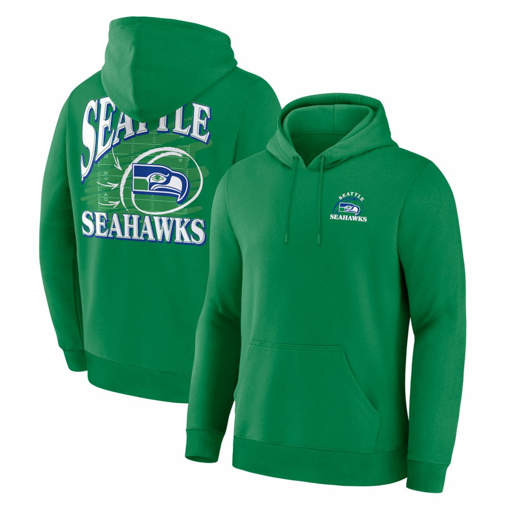 Seattle Seahawks Classic Scribble Legacy Fleece Hoodie Apple Green - Fanatics