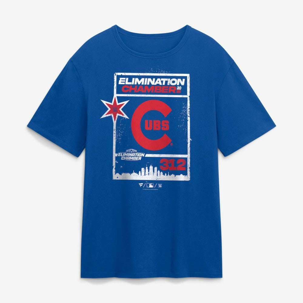 WWE x Chicago Cubs Elimination Chamber 2026 T-Shirt Online