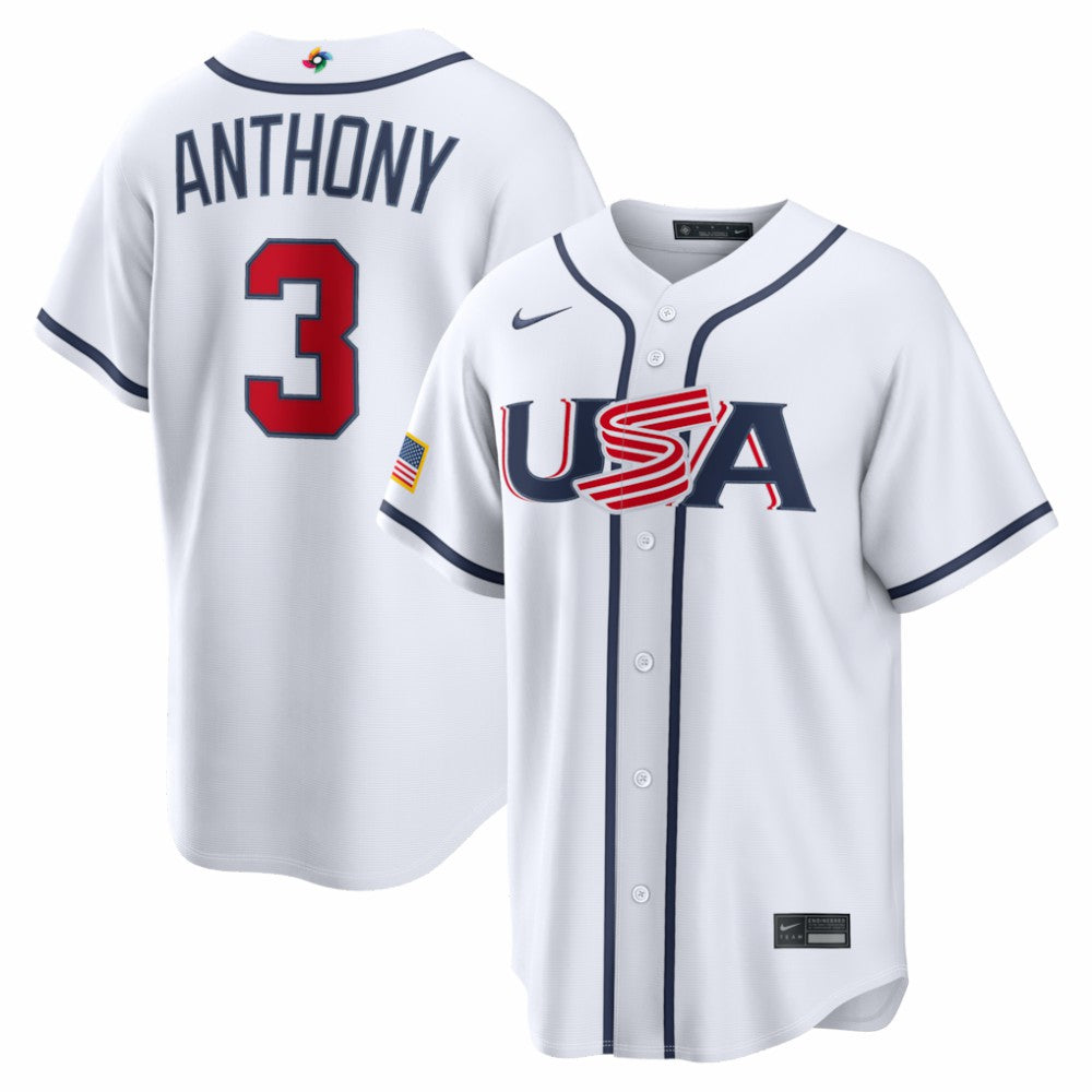 Roman Anthony USA Baseball Nike 2026 World Baseball Classic Home Stadium Jersey Clearance