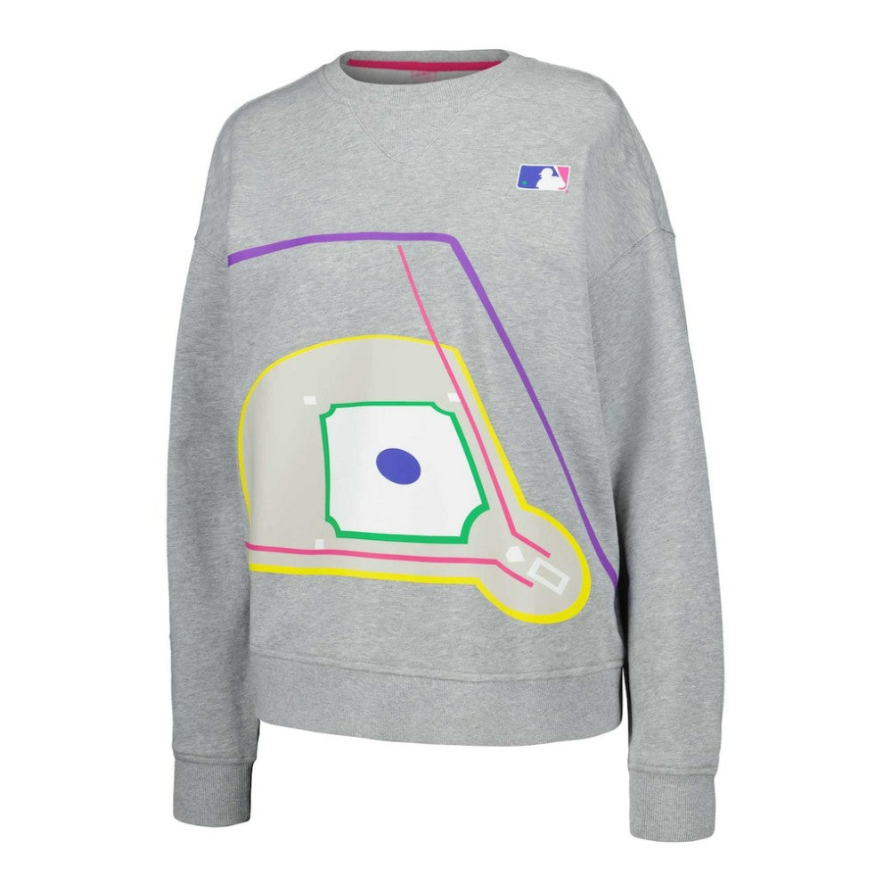 Terez MLB Women's Baseball Field Pullover Sweatshirt Lifestyle
