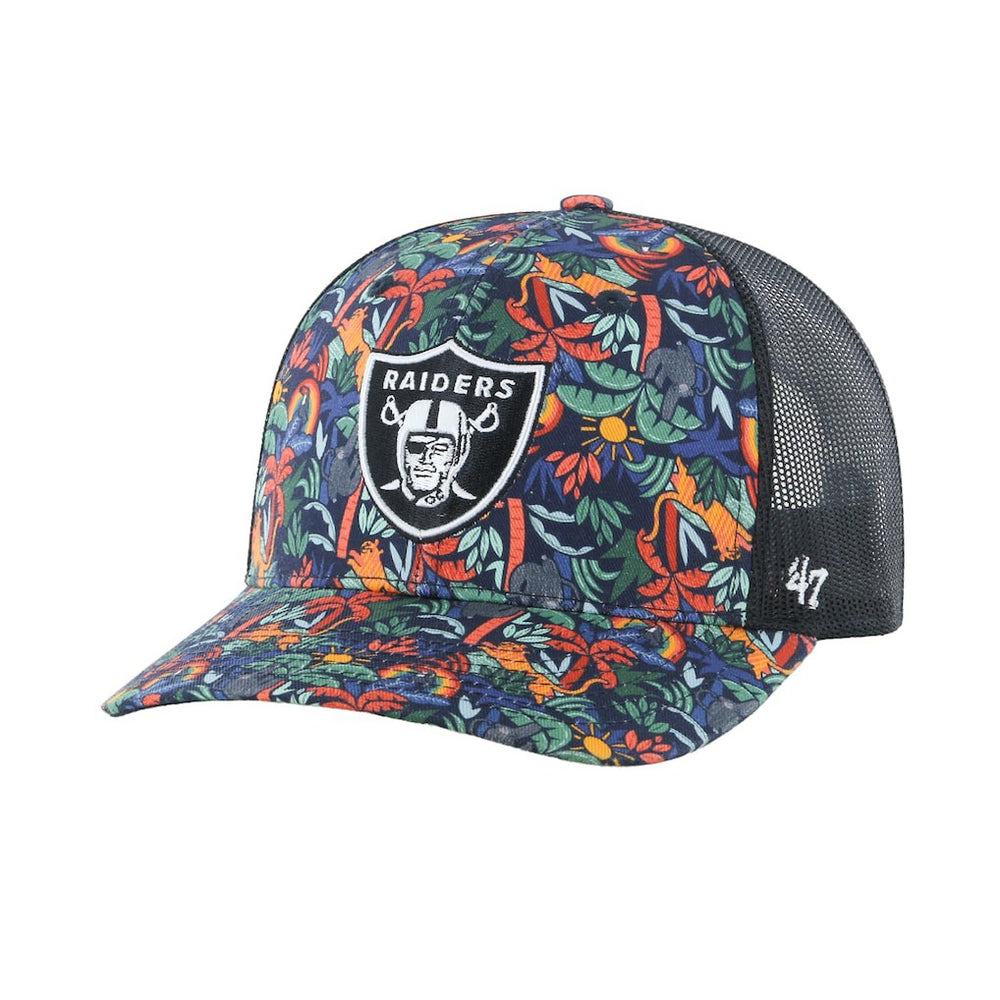 Las Vegas Raiders '47 Youth Jungle Gym Trucker Adjustable Hat Navy - 47 brand