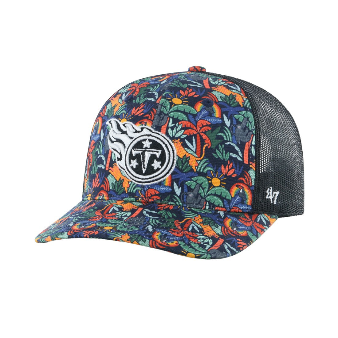 Tennessee Titans '47 Youth Jungle Gym Trucker Adjustable Hat Navy - 47 brand