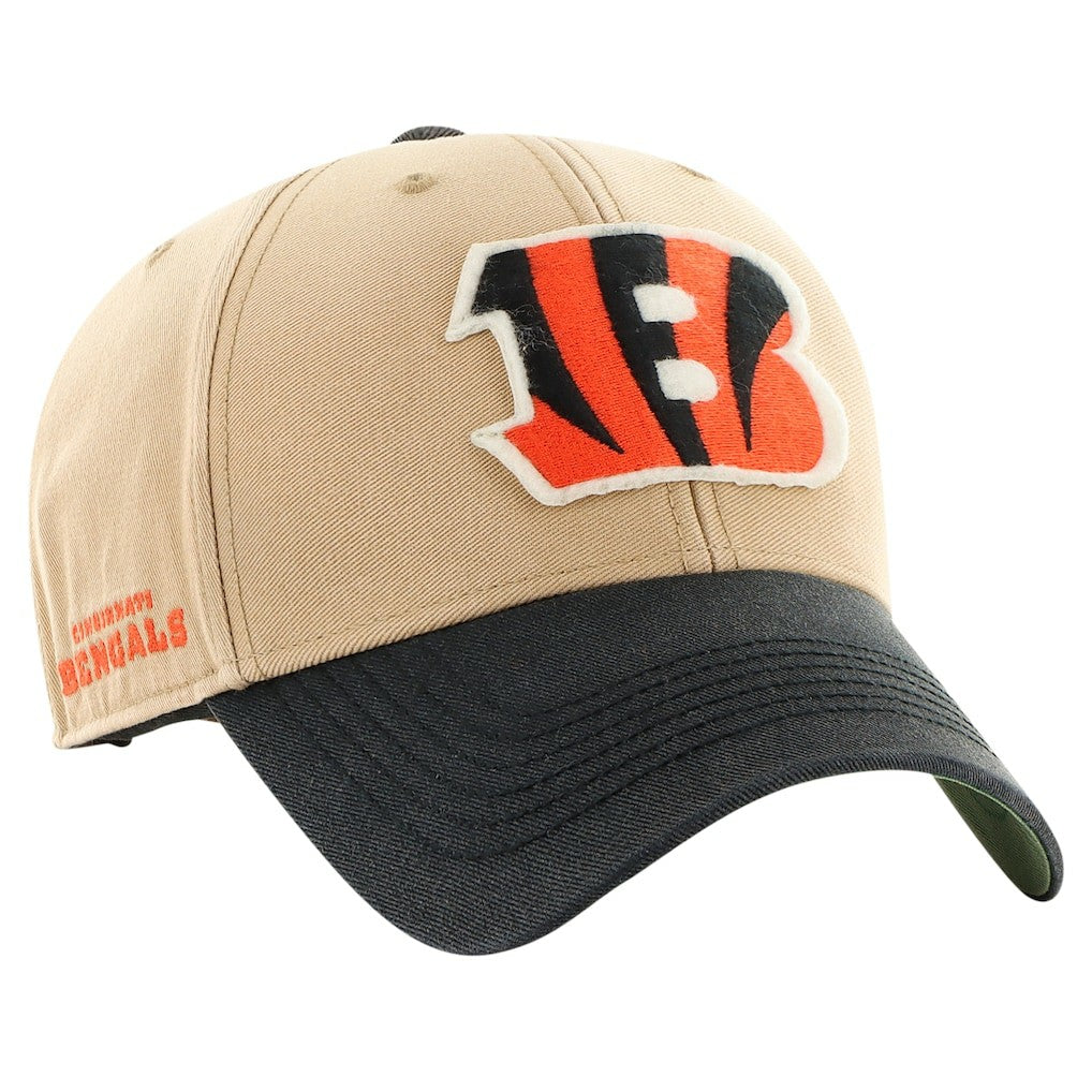 Cincinnati Bengals '47 Dusted Sedgwick MVP Adjustable Hat Khaki/Black - 47 brand