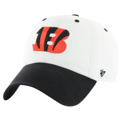 Cincinnati Bengals '47 Double Header Diamond Clean Up Adjustable Hat White/Black - 47 brand