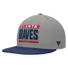 Atlanta Braves Fanatics Line Drive Two-Tone Snapback Hat for sale