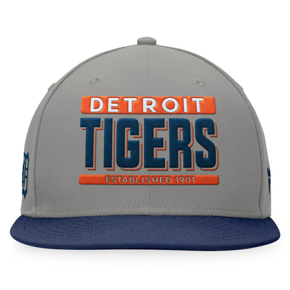 Detroit Tigers Fanatics Line Drive Two-Tone Snapback Hat Lifestyle