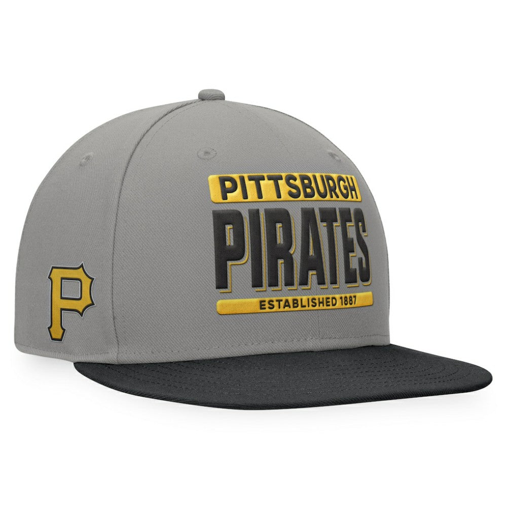 Pittsburgh Pirates Fanatics Line Drive Two-Tone Snapback Hat Lifestyle