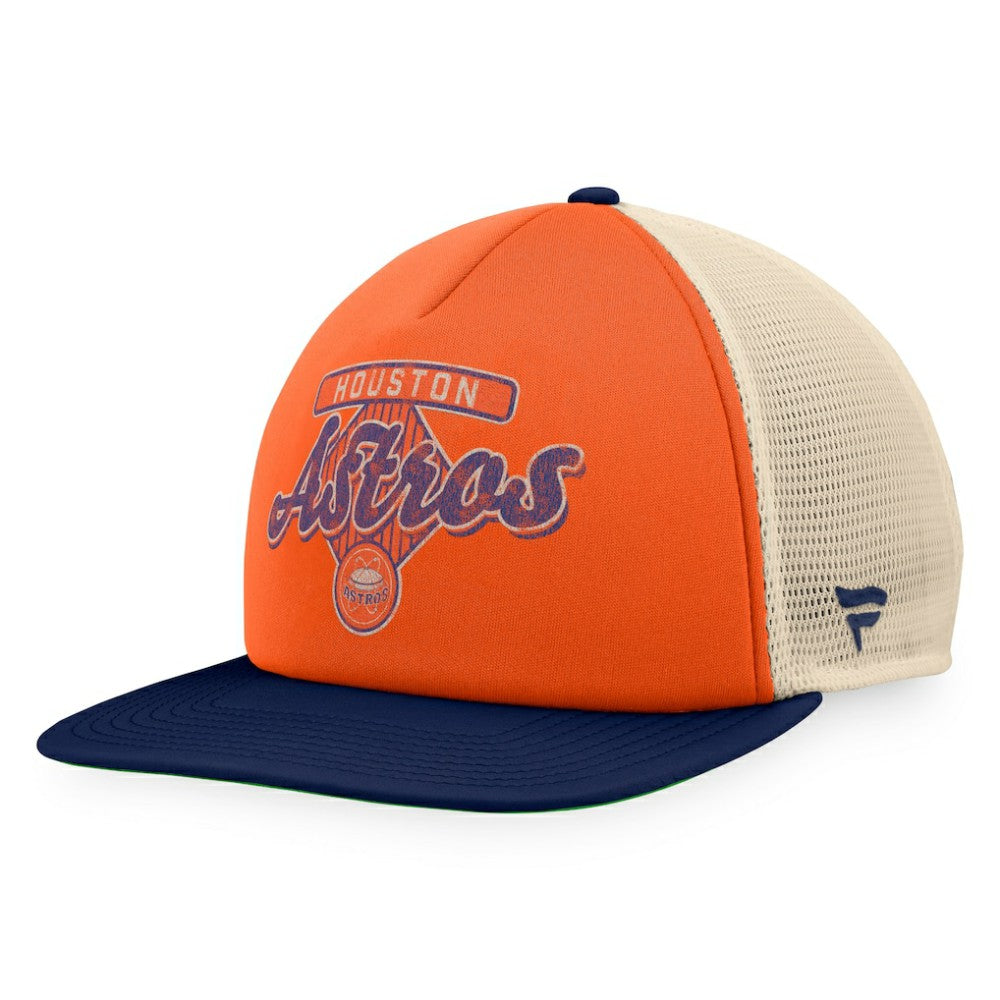 Houston Astros Fanatics Cooperstown Collection Talley Foam Trucker Snapback Hat discount
