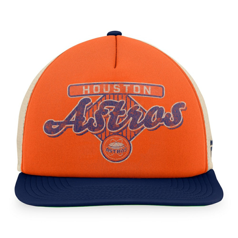 Houston Astros Fanatics Cooperstown Collection Talley Foam Trucker Snapback Hat discount