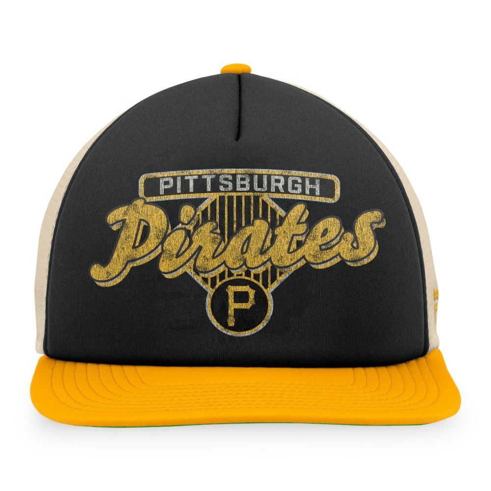 Pittsburgh Pirates Fanatics Cooperstown Collection Talley Foam Trucker Snapback Hat Clearance