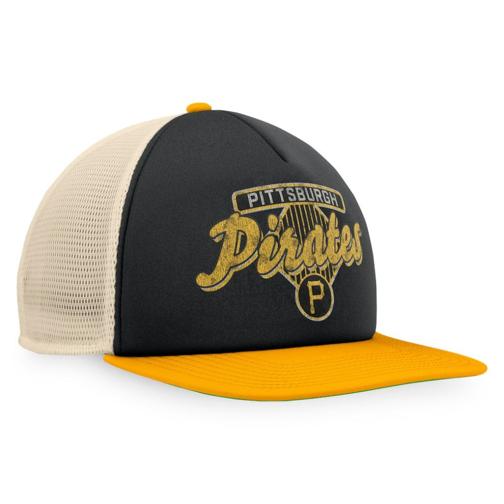 Pittsburgh Pirates Fanatics Cooperstown Collection Talley Foam Trucker Snapback Hat Clearance