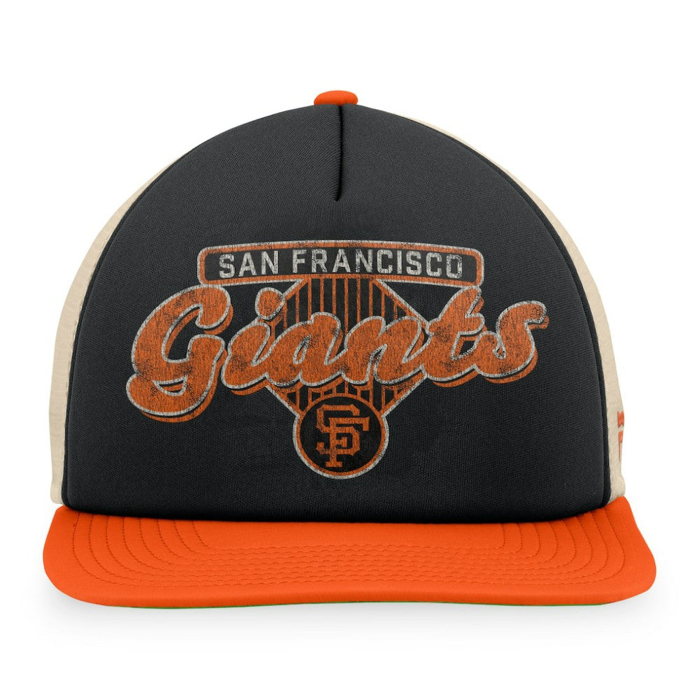 San Francisco Giants Fanatics Cooperstown Collection Talley Foam Trucker Snapback Hat On Sale