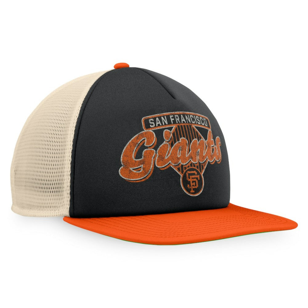 San Francisco Giants Fanatics Cooperstown Collection Talley Foam Trucker Snapback Hat On Sale